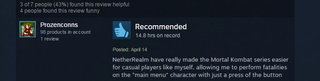 Illustration for article titled Mortal Kombat X, As Told By Steam Reviews